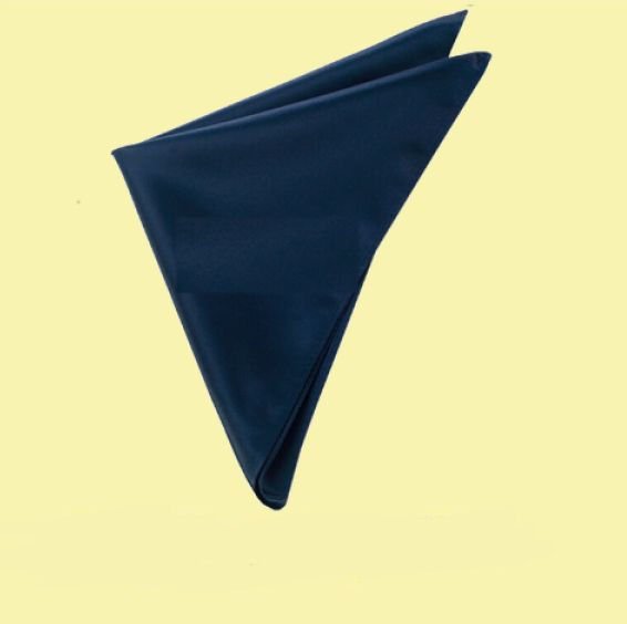 Image 0 of Dark Midnight Blue Formal Groomsmen Groom Wedding Mens Pocket Square 
