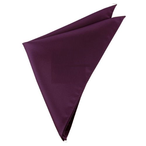 Image 1 of Deep Maroon Formal Groomsmen Groom Wedding Mens Pocket Square 