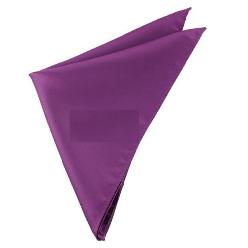 Image 1 of Plum Grape Purple Formal Groomsmen Groom Wedding Mens Pocket Square 