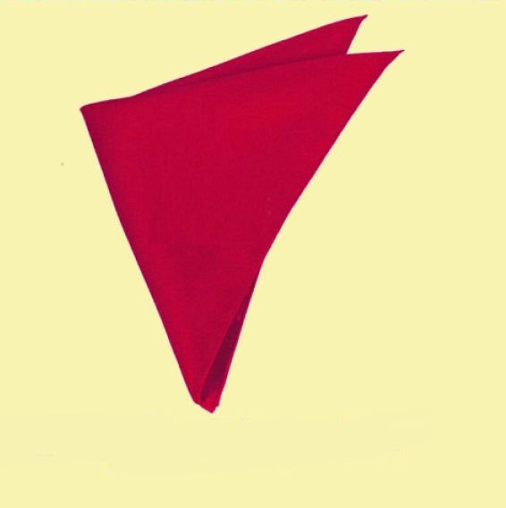 Image 0 of Scarlet Red Formal Groomsmen Groom Wedding Mens Pocket Square 