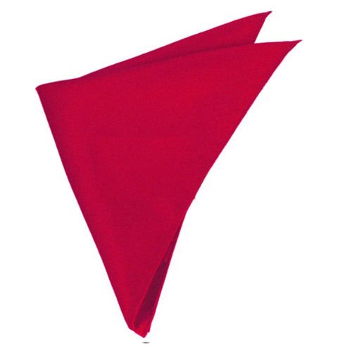 Image 1 of Scarlet Red Formal Groomsmen Groom Wedding Mens Pocket Square 