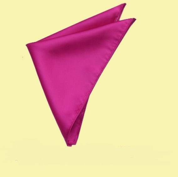Image 0 of Fuchsia Magenta Pink Formal Groomsmen Groom Wedding Mens Pocket Square 