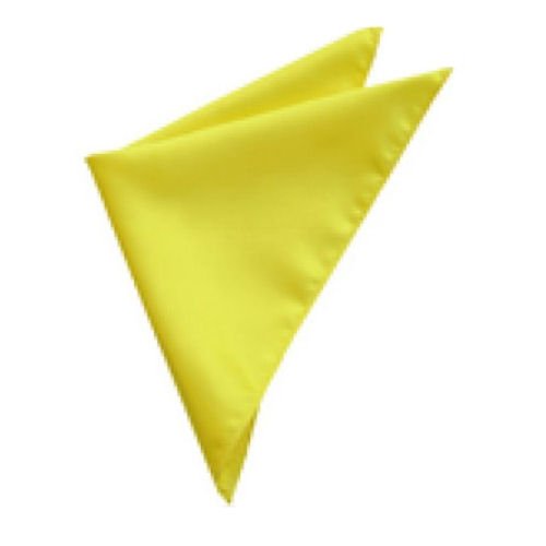 Image 1 of Daffodil Canary Yellow Formal Groomsmen Groom Wedding Mens Pocket Square 