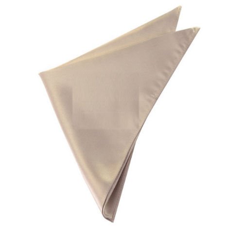 Image 1 of Beige Tan Mocha Formal Groomsmen Groom Wedding Mens Pocket Square 