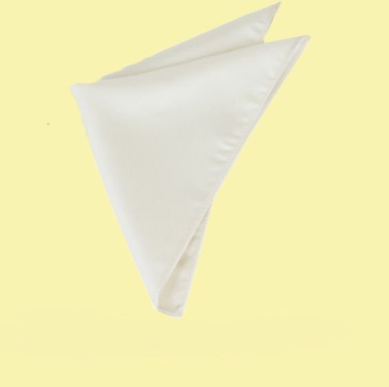 Image 0 of Ivory Formal Groomsmen Groom Wedding Mens Pocket Square 