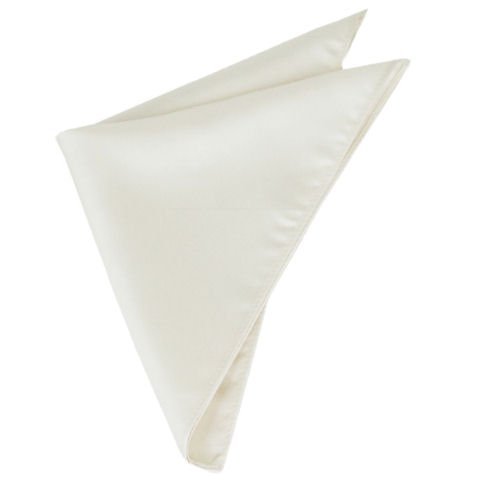 Image 1 of Ivory Formal Groomsmen Groom Wedding Mens Pocket Square 