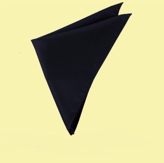 Image 0 of Jet Black Formal Groomsmen Groom Wedding Mens Pocket Square 