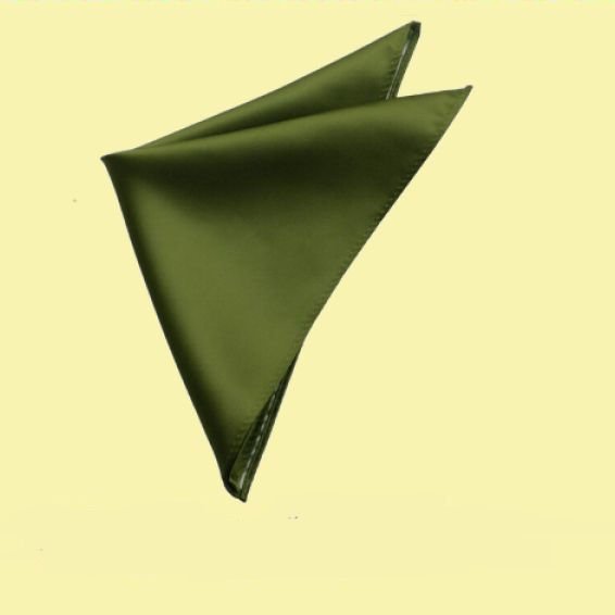 Image 0 of Olive Green Formal Groomsmen Groom Wedding Mens Pocket Square 