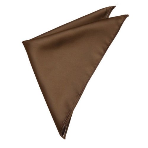 Image 1 of Chocolate Coffee Formal Groomsmen Groom Wedding Mens Pocket Square 