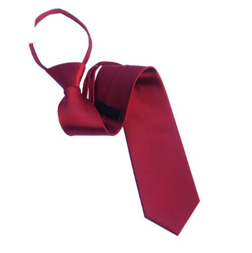 Image 1 of Scarlet Red Formal Groomsmen Groom Wedding Pre-Knotted Mens Neck Tie 