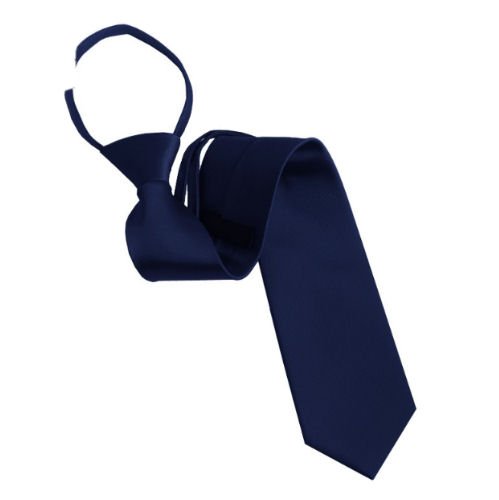 Image 1 of Midnight Blue Formal Groomsmen Groom Wedding Pre-Knotted Mens Neck Tie 