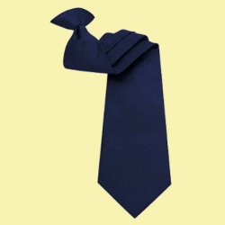 Midnight Blue Formal Groomsmen Groom Wedding Clip-On Mens Neck Tie 