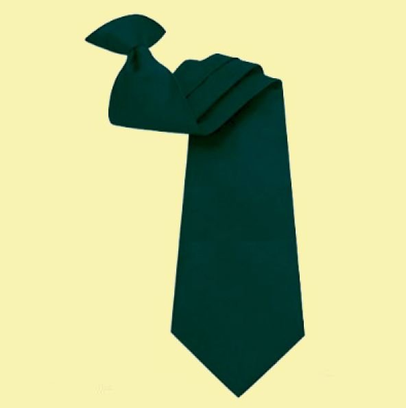 Image 0 of Dark Forest Green Formal Groomsmen Wedding Clip-On Mens Neck Tie Set Of Three