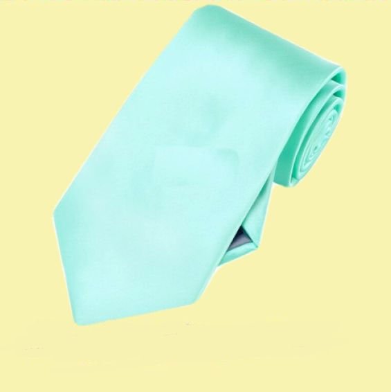 Image 0 of Light Mint Green Formal Boys Ages 7-13 Wedding Straight Boys Neck Tie 