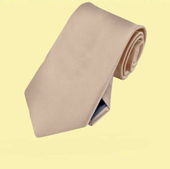 Image 0 of Beige Tan Mocha Formal Boys Ages 7-13 Wedding Straight Boys Neck Tie 