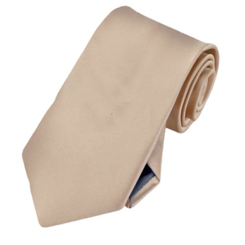 Image 1 of Beige Tan Mocha Formal Boys Ages 7-13 Wedding Straight Boys Neck Tie 