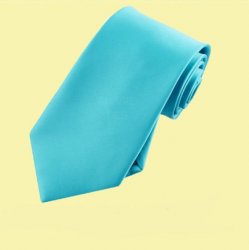 Dark Turquoise Formal Boys Ages 7-13 Wedding Straight Boys Neck Tie 