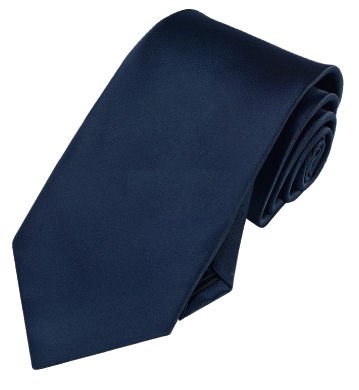 Image 1 of Midnight Blue Formal Boys Ages 7-13 Wedding Straight Boys Neck Tie 