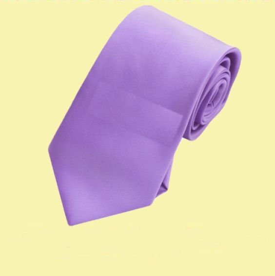 Image 0 of Dark Lavender Purple Formal Boys Ages 7-13 Wedding Straight Boys Neck Tie 