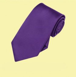 Dark Purple Formal Boys Ages 7-13 Wedding Straight Boys Neck Tie 