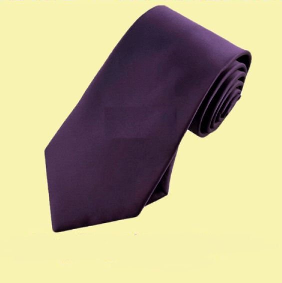 Image 0 of Eggplant Purple Formal Boys Ages 7-13 Wedding Straight Boys Neck Tie 