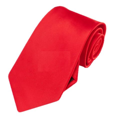 Image 1 of Cherry Red Formal Boys Ages 7-13 Wedding Straight Boys Neck Tie 