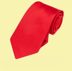 Cherry Red Formal Boys Ages 7-13 Wedding Straight Boys Neck Tie 