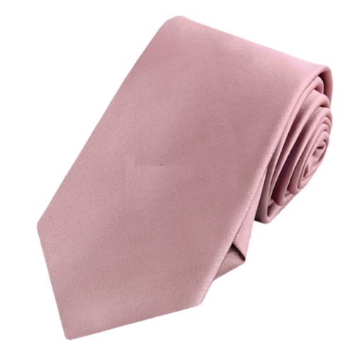 Image 1 of Blush Dusky Pink Formal Boys Ages 7-13 Wedding Straight Boys Neck Tie 
