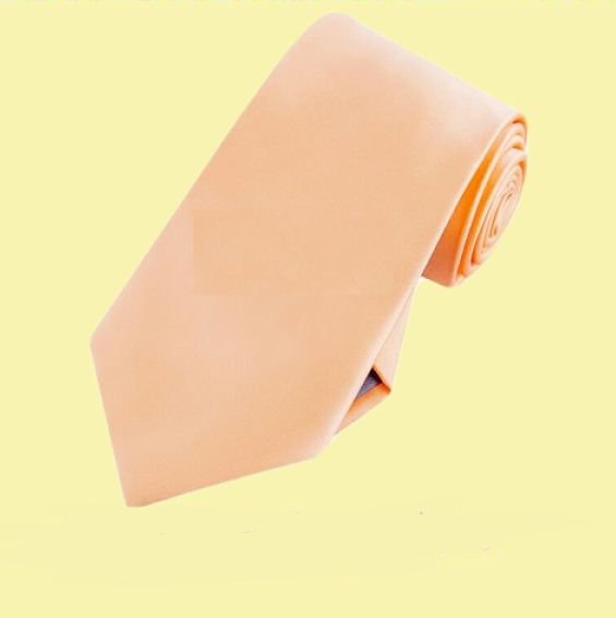 Image 0 of Apricot Peach Formal Boys Ages 7-13 Wedding Straight Boys Neck Tie 