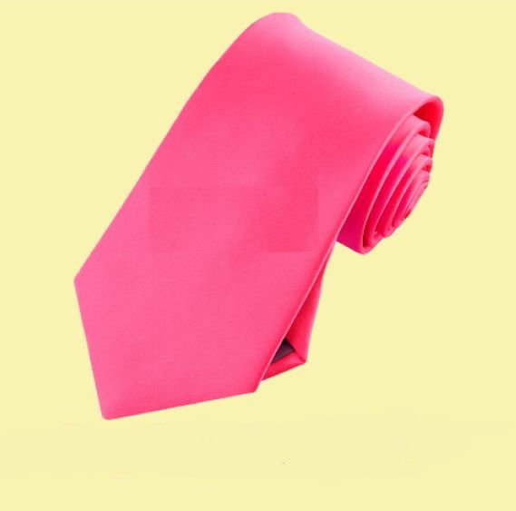 Image 0 of Hot Pink Formal Boys Ages 7-13 Wedding Straight Boys Neck Tie 