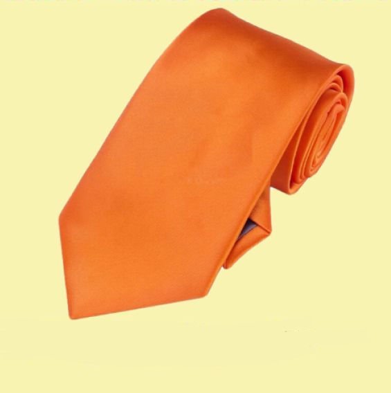 Image 0 of Orange Formal Boys Ages 7-13 Wedding Straight Boys Neck Tie 