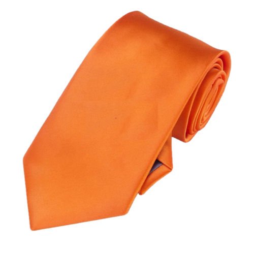 Image 1 of Orange Formal Boys Ages 7-13 Wedding Straight Boys Neck Tie 