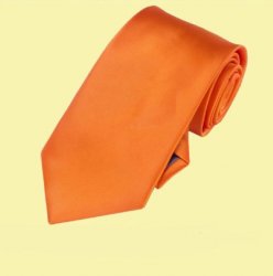 Orange Formal Boys Ages 7-13 Wedding Straight Boys Neck Tie 
