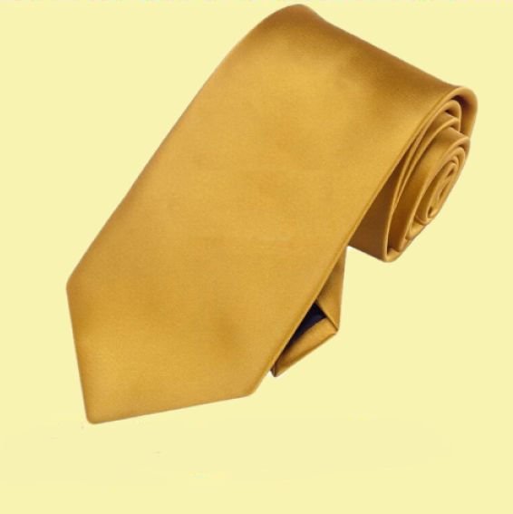 Image 0 of Classic Gold Formal Boys Ages 7-13 Wedding Straight Boys Neck Tie 