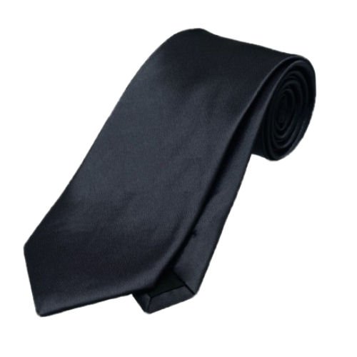 Image 1 of Dark Silver Grey Formal Boys Ages 7-13 Wedding Straight Boys Neck Tie 