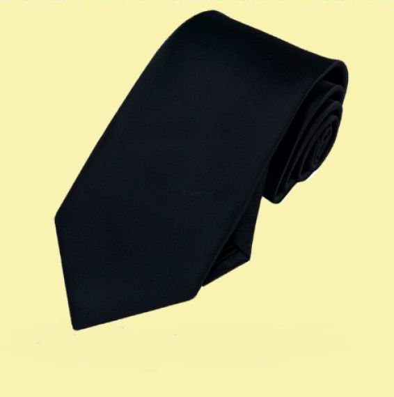 Image 0 of Jet Black Formal Boys Ages 7-13 Wedding Straight Boys Neck Tie 