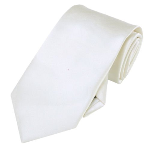 Image 1 of Ivory Formal Boys Ages 7-13 Wedding Straight Boys Neck Tie 