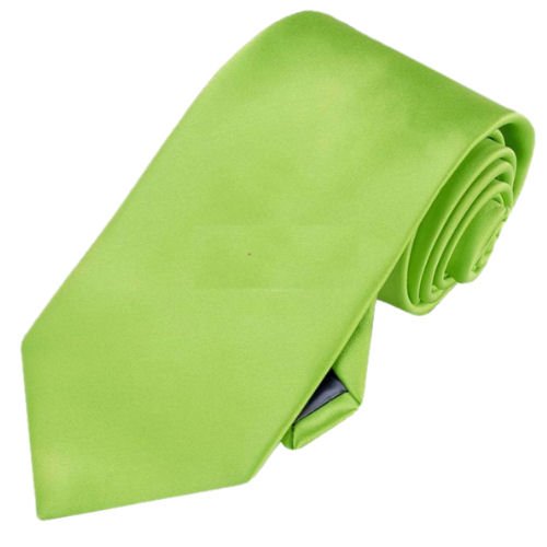 Image 1 of Lime Green Formal Boys Ages 7-13 Wedding Straight Boys Neck Tie 