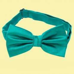 Jade Teal Green Boys Ages 1-7 Wedding Boys Neck Bow Tie 