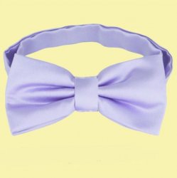 Lilac Purple Boys Ages 1-7 Wedding Boys Neck Bow Tie 