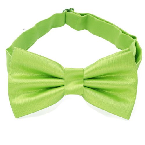 Image 1 of Lime Green Boys Ages 1-7 Wedding Boys Neck Bow Tie 
