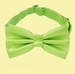 Lime Green Boys Ages 1-7 Wedding Boys Neck Bow Tie 