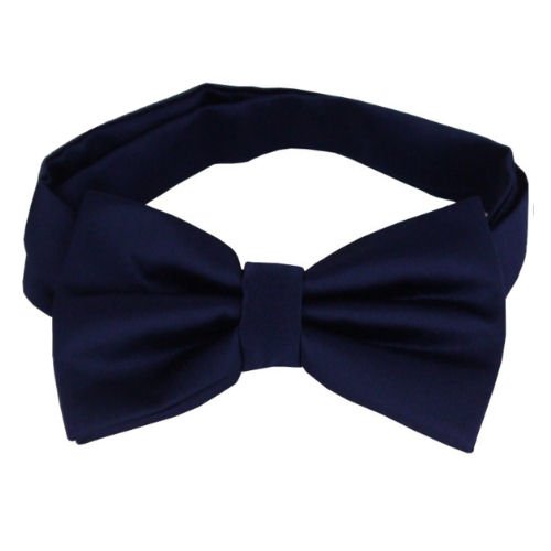 Image 1 of Dark Midnight Blue Boys Ages 1-7 Wedding Boys Neck Bow Tie 