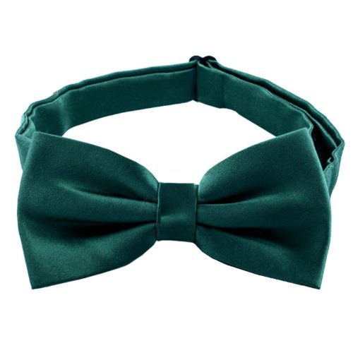 Image 1 of Dark Forest Green Boys Ages 1-7 Wedding Boys Neck Bow Tie 