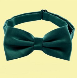 Dark Forest Green Boys Ages 1-7 Wedding Boys Neck Bow Tie 