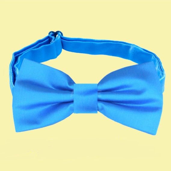 Image 0 of Cobalt Blue Boys Ages 1-7 Wedding Boys Neck Bow Tie 