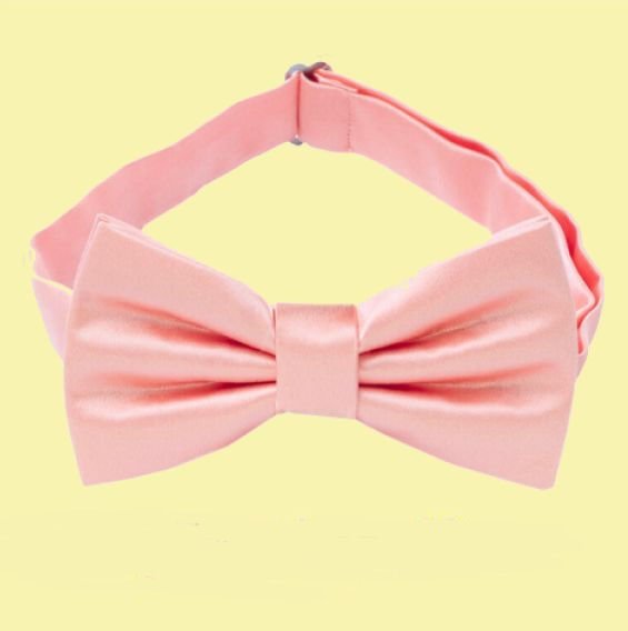 Image 0 of Coral Salmon Pink Boys Ages 1-7 Wedding Boys Neck Bow Tie 
