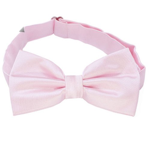 Image 1 of Baby Pink Boys Ages 1-7 Wedding Boys Neck Bow Tie 