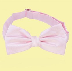 Baby Pink Boys Ages 1-7 Wedding Boys Neck Bow Tie 