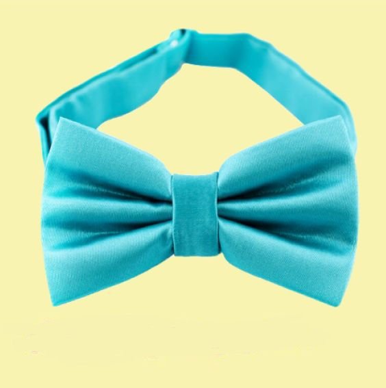 Image 0 of Dark Turquoise Boys Ages 1-7 Wedding Boys Neck Bow Tie 